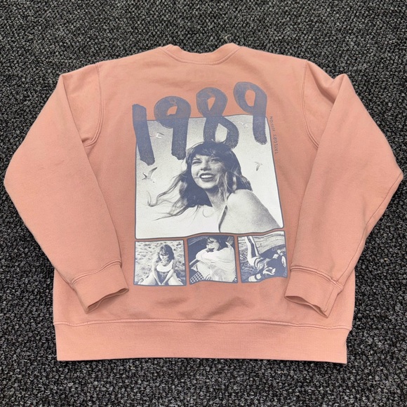 Taylor Swift Tops - Taylor Swift 1989 Taylor’s Version Crewneck Sweatshirt Women’s Small Pink